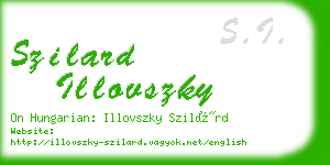 szilard illovszky business card